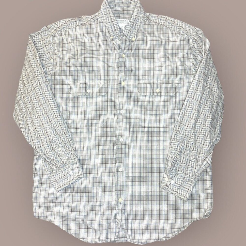 VINTAGE BANANA REPUBLIC SAFARI & TRAVEL CLOTHING CO MEN'S SHIRT LARGE ($47)